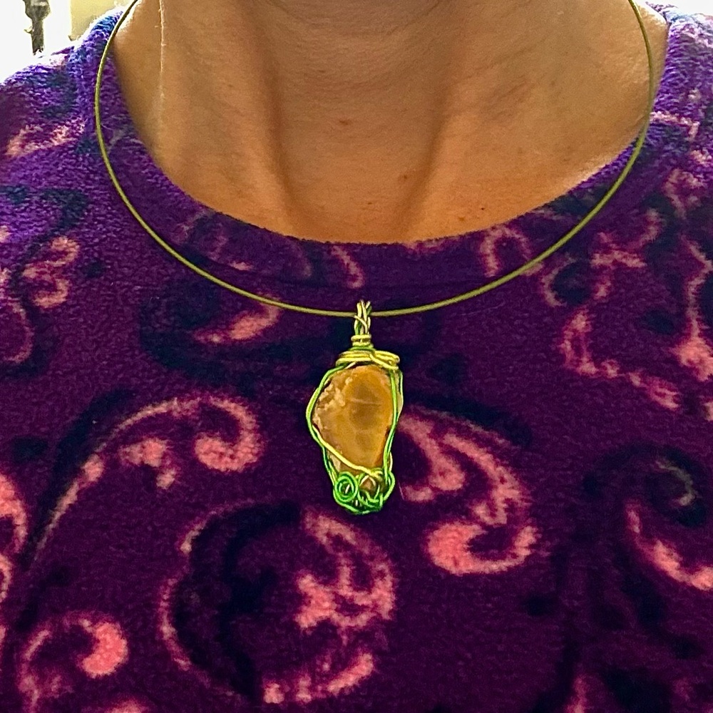 Intriguing Rough Opal Necklace - Picture 7 of 10